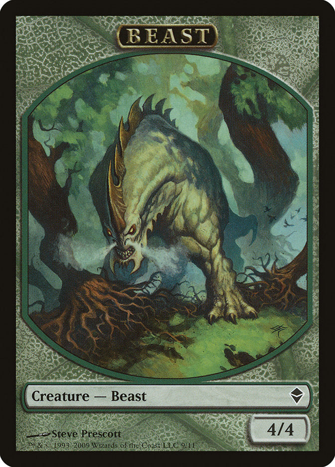 Beast Token [Zendikar Tokens] | L.A. Mood Comics and Games