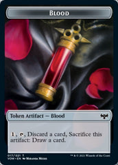 Blood // Boar Double-Sided Token [Innistrad: Crimson Vow Tokens] | L.A. Mood Comics and Games