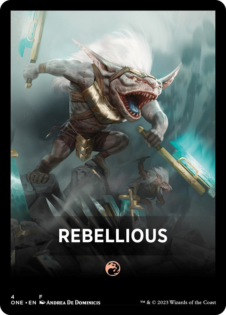 Rebellious Theme Card [Phyrexia: All Will Be One Tokens] | L.A. Mood Comics and Games