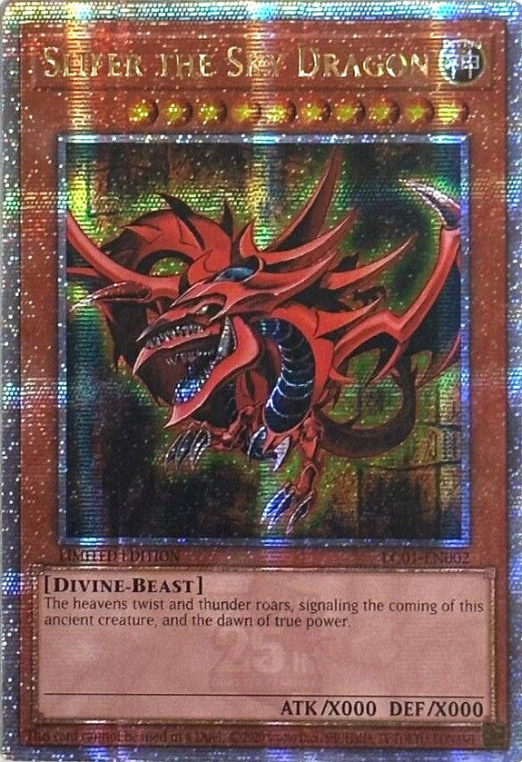 Slifer the Sky Dragon (25th Anniversary) [LC01-EN002] Quarter Century Secret Rare | L.A. Mood Comics and Games