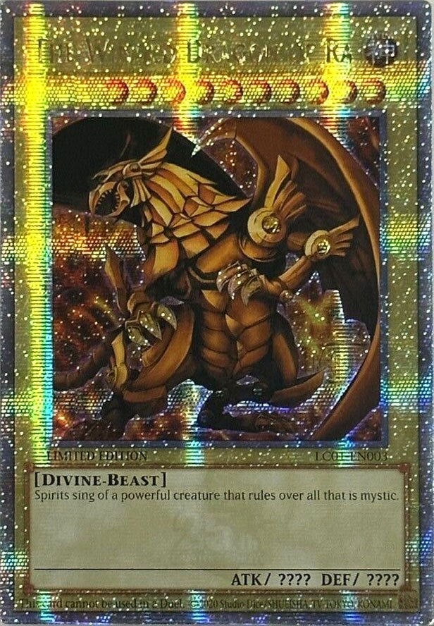 The Winged Dragon of Ra (25th Anniversary) [LC01-EN003] Quarter Century Secret Rare | L.A. Mood Comics and Games