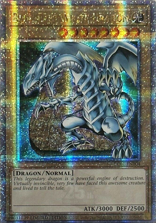 Blue-Eyes White Dragon (25th Anniversary) [LC01-EN004] Quarter Century Secret Rare | L.A. Mood Comics and Games