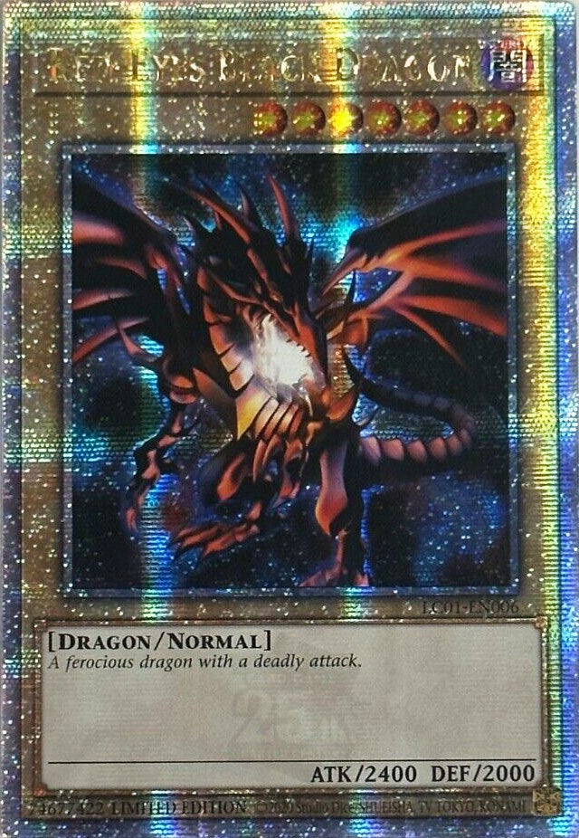 Red-Eyes Black Dragon (25th Anniversary) [LC01-EN006] Quarter Century Secret Rare | L.A. Mood Comics and Games