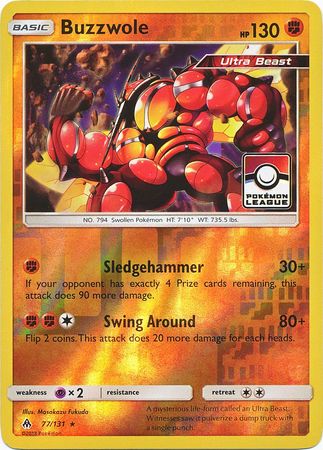 Buzzwole (77/131) (League Promo) [Sun & Moon: Forbidden Light] | L.A. Mood Comics and Games