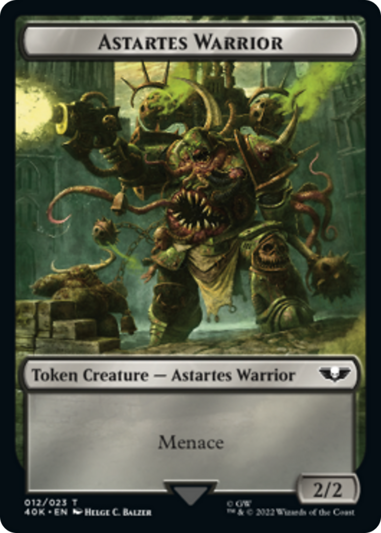 Astartes Warrior // Plaguebearer of Nurgle Double-Sided (Surge Foil) [Warhammer 40,000 Tokens] | L.A. Mood Comics and Games