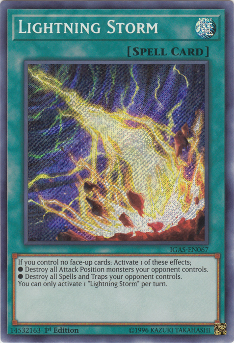 Lightning Storm [IGAS-EN067] Secret Rare | L.A. Mood Comics and Games