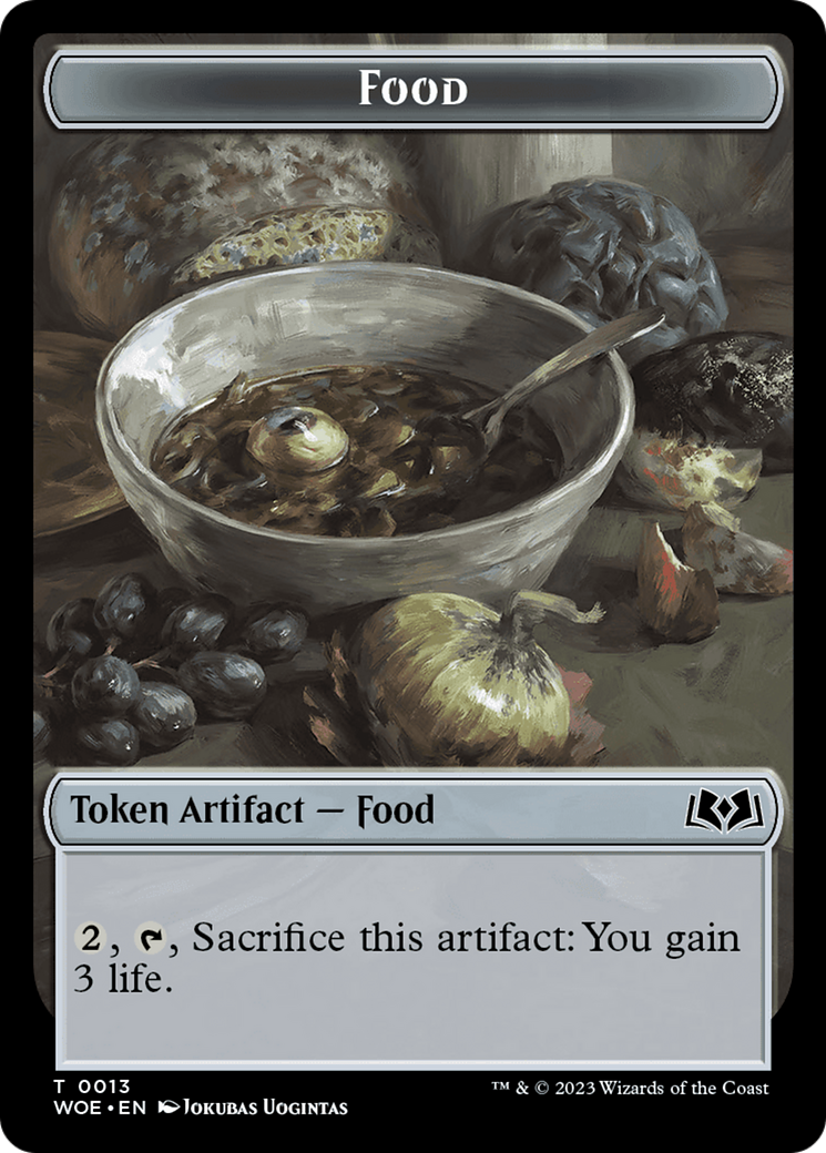 Faerie // Food (0013) Double-Sided Token [Wilds of Eldraine Tokens] | L.A. Mood Comics and Games