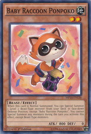 Baby Raccoon Ponpoko [MP14-EN136] Common | L.A. Mood Comics and Games