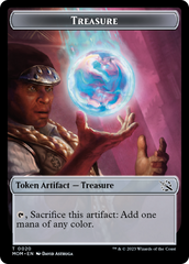 Treasure (20) // Knight Double-Sided Token [March of the Machine Tokens] | L.A. Mood Comics and Games