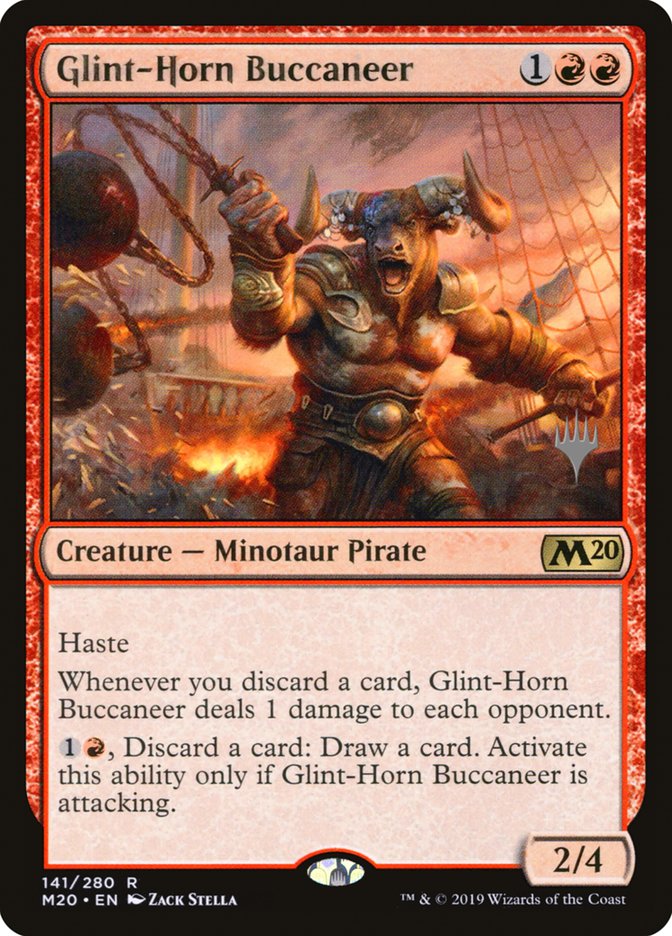 Glint-Horn Buccaneer (Promo Pack) [Core Set 2020 Promos] | L.A. Mood Comics and Games