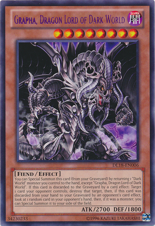 Grapha, Dragon Lord of Dark World (Purple) [DL18-EN006] Rare | L.A. Mood Comics and Games