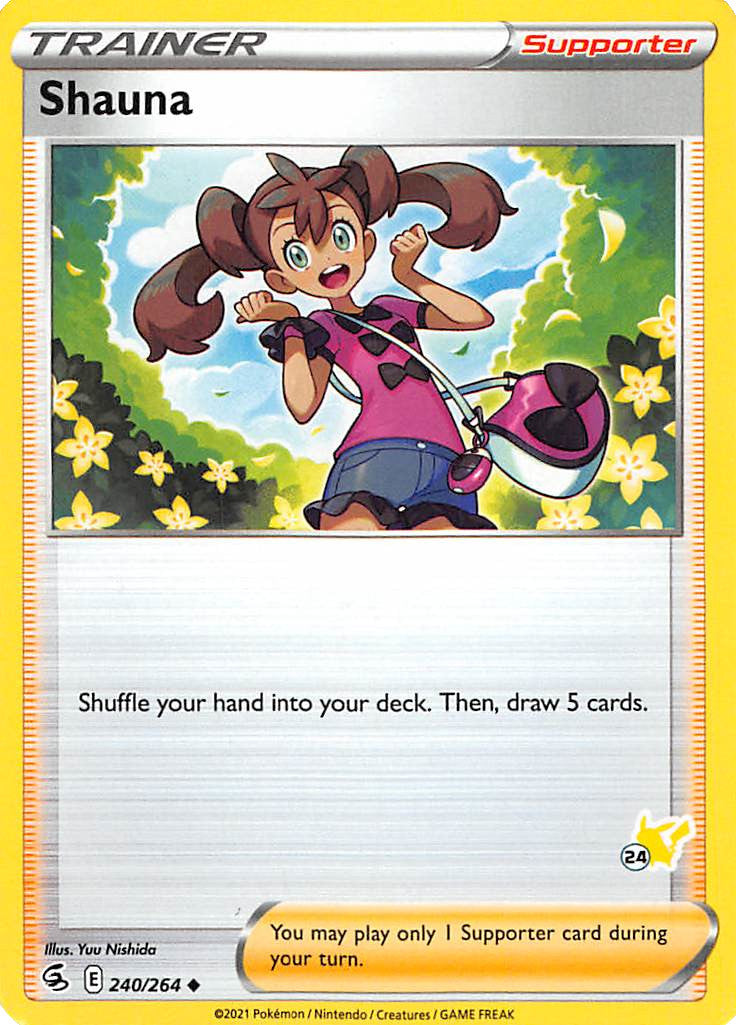 Shauna (240/264) (Pikachu Stamp #24) [Battle Academy 2022] | L.A. Mood Comics and Games