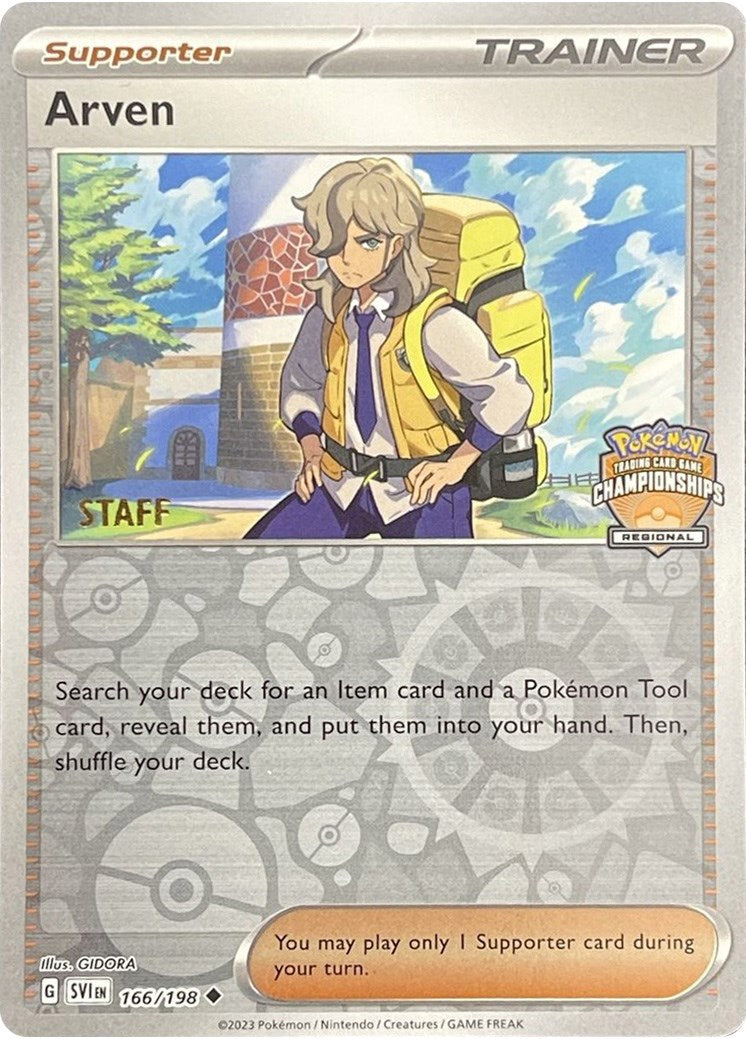 Arven (166/198) (Staff Regional Championships) [League & Championship Cards] | L.A. Mood Comics and Games
