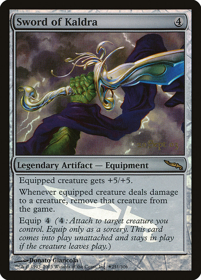 Sword of Kaldra [Mirrodin Promos] | L.A. Mood Comics and Games