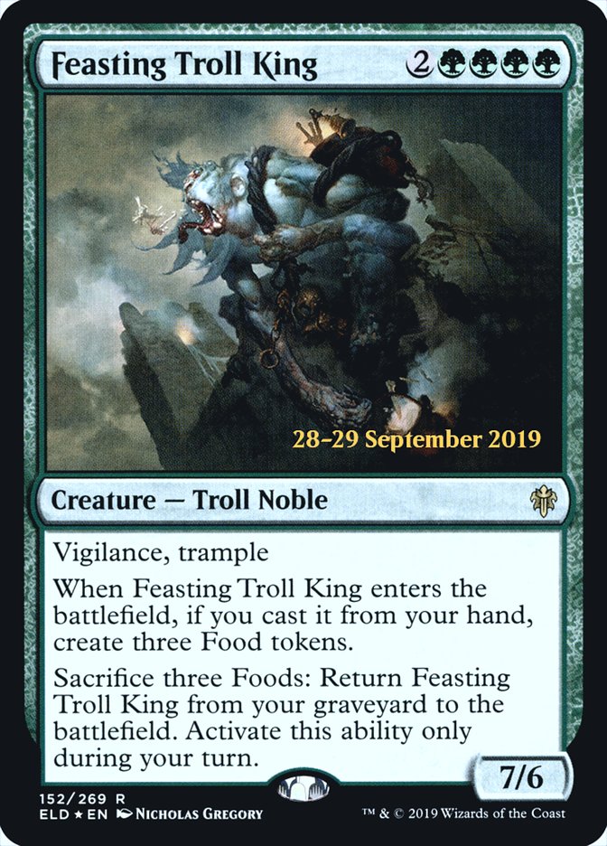 Feasting Troll King [Throne of Eldraine Prerelease Promos] | L.A. Mood Comics and Games