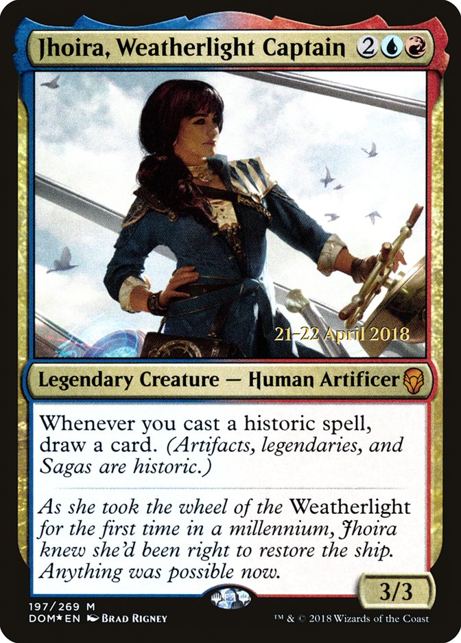 Jhoira, Weatherlight Captain [Dominaria Prerelease Promos] | L.A. Mood Comics and Games