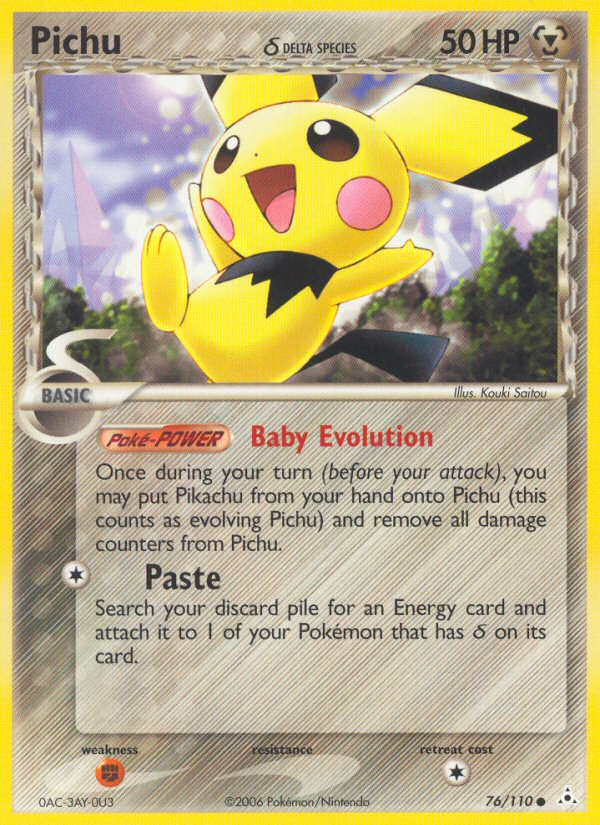 Pichu (76/110) (Delta Species) [EX: Holon Phantoms] | L.A. Mood Comics and Games