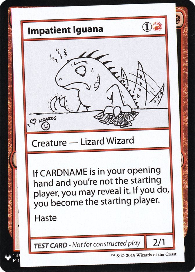 Impatient Iguana [Mystery Booster Playtest Cards] | L.A. Mood Comics and Games