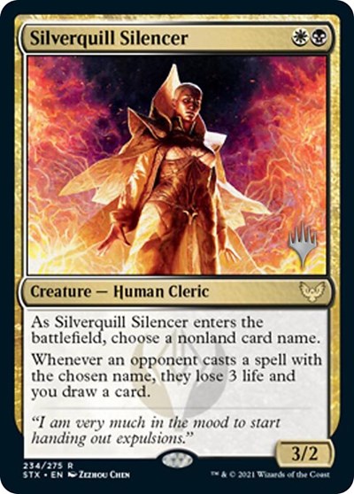 Silverquill Silencer (Promo Pack) [Strixhaven: School of Mages Promos] | L.A. Mood Comics and Games