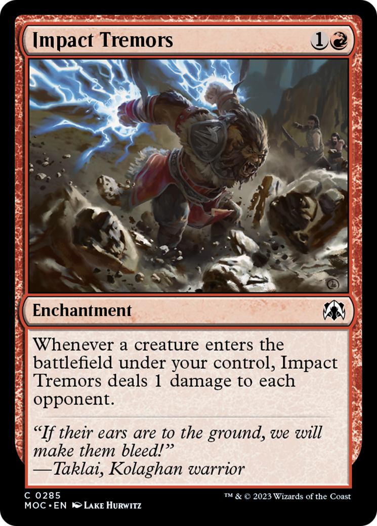 Impact Tremors [March of the Machine Commander] | L.A. Mood Comics and Games