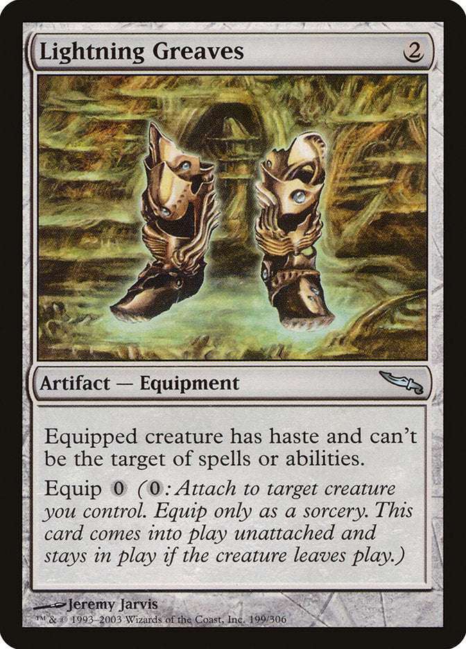 Lightning Greaves [Mirrodin] | L.A. Mood Comics and Games