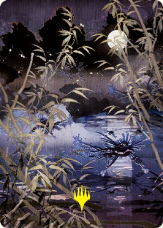 Swamp Art Card (Gold-Stamped Signature) [Kamigawa: Neon Dynasty Art Series] | L.A. Mood Comics and Games