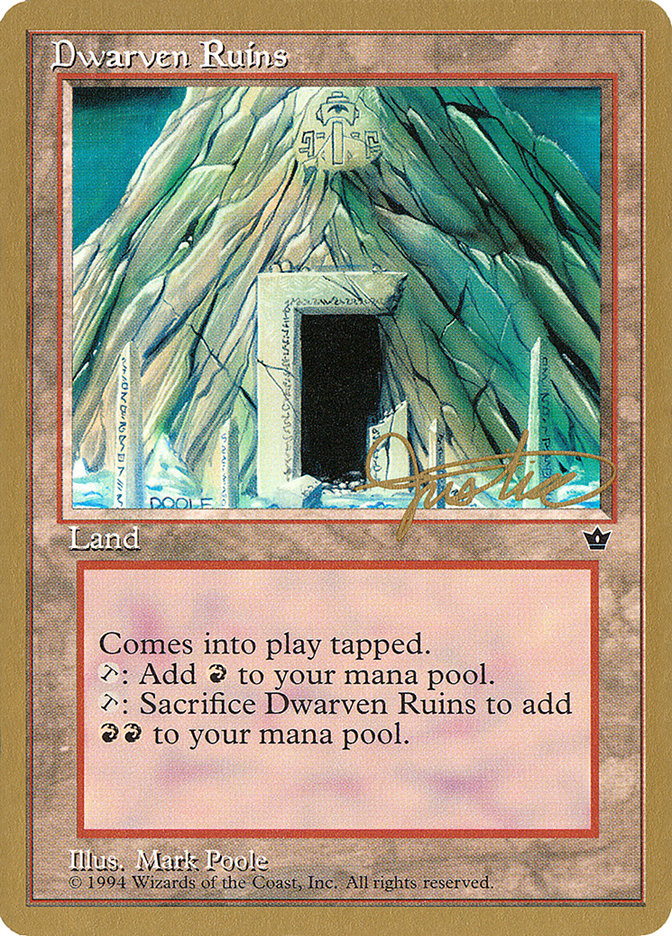 Dwarven Ruins (Mark Justice) [Pro Tour Collector Set] | L.A. Mood Comics and Games