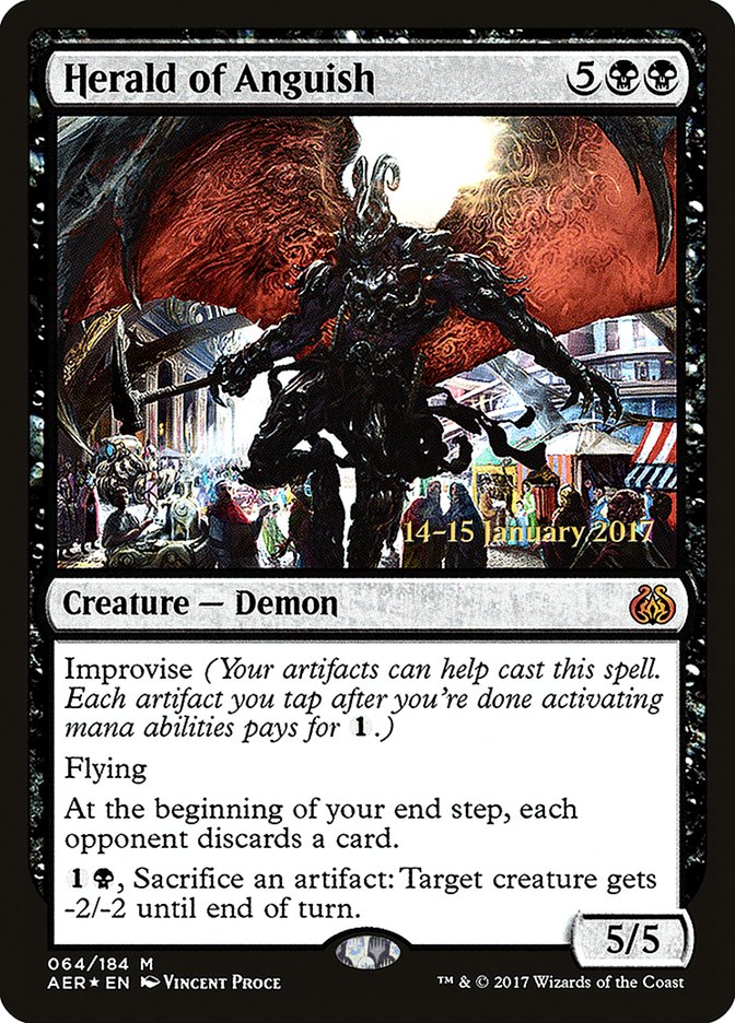 Herald of Anguish [Aether Revolt Prerelease Promos] | L.A. Mood Comics and Games