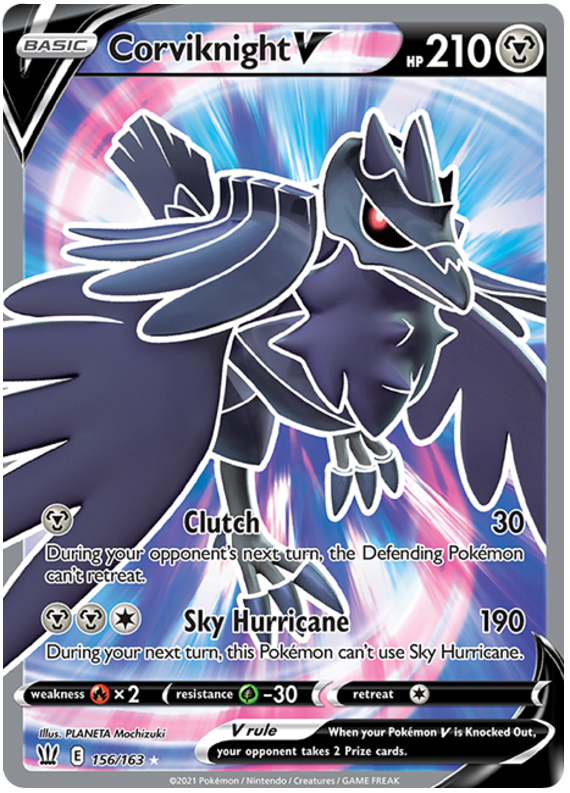 Corviknight V (156/163) [Sword & Shield: Battle Styles] | L.A. Mood Comics and Games