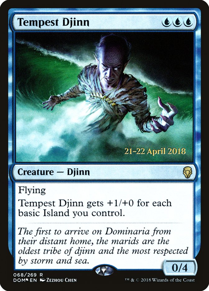 Tempest Djinn [Dominaria Prerelease Promos] | L.A. Mood Comics and Games