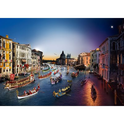 Puzzle: 1000 Stephen Wilkes - Regata Storica, Venice Day To Night | L.A. Mood Comics and Games