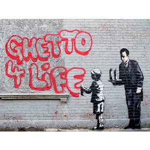 Urban Art - Banksy Puzzle Ghetto 4 Life | L.A. Mood Comics and Games