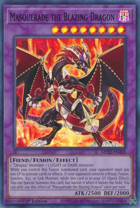 Masquerade the Blazing Dragon [MP22-EN208] Super Rare | L.A. Mood Comics and Games