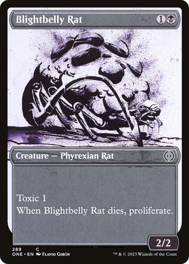 Blightbelly Rat (Showcase Ichor) [Phyrexia: All Will Be One] | L.A. Mood Comics and Games