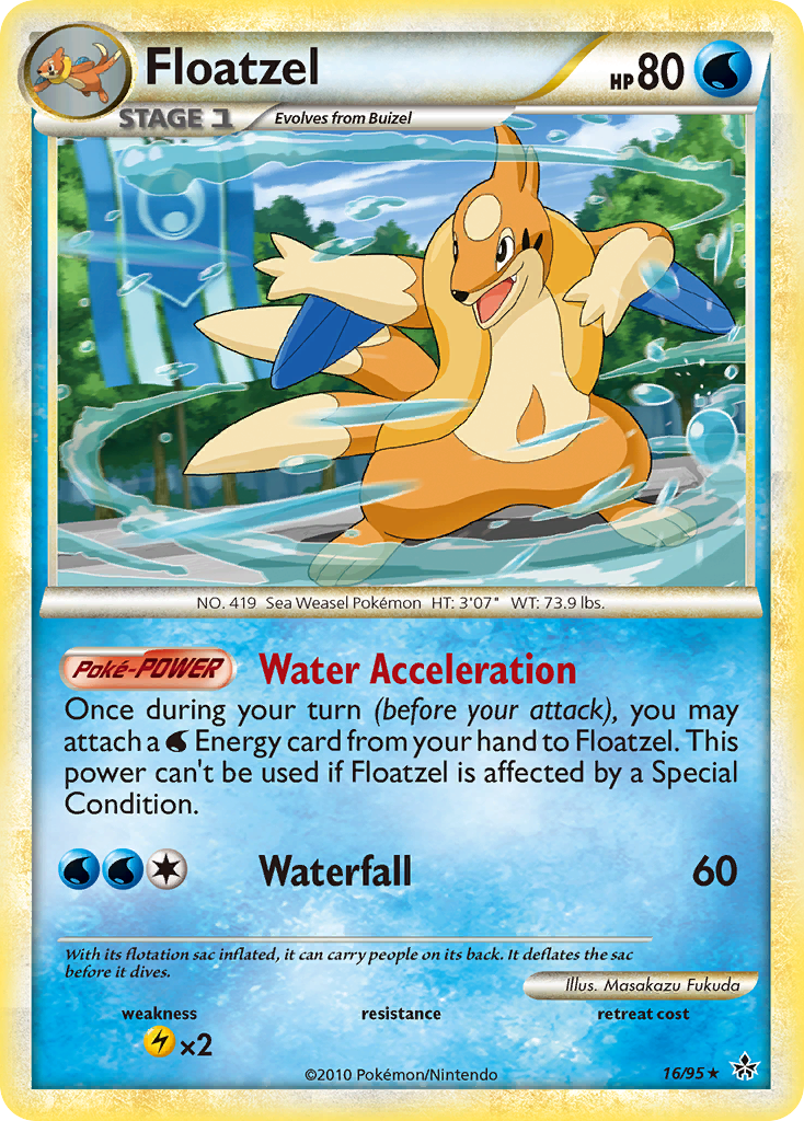 Floatzel (16/95) [HeartGold & SoulSilver: Unleashed] | L.A. Mood Comics and Games