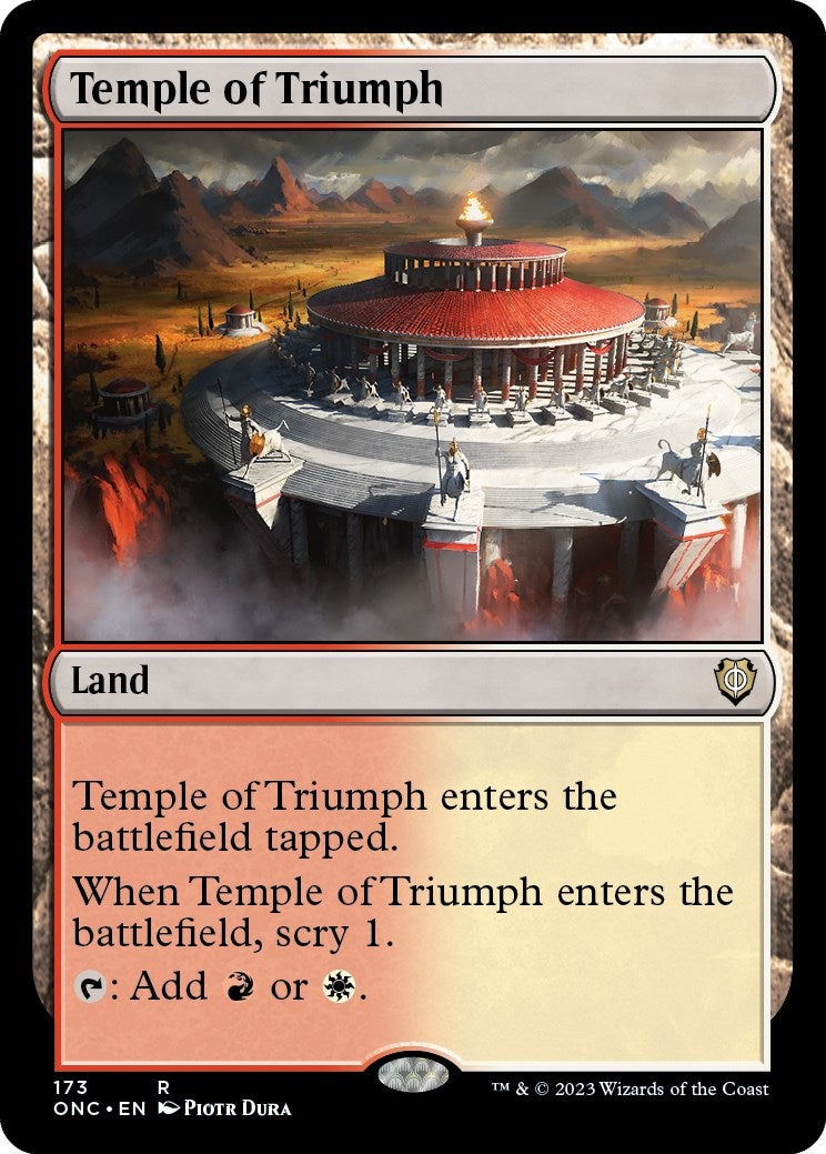 Temple of Triumph [Phyrexia: All Will Be One Commander] | L.A. Mood Comics and Games