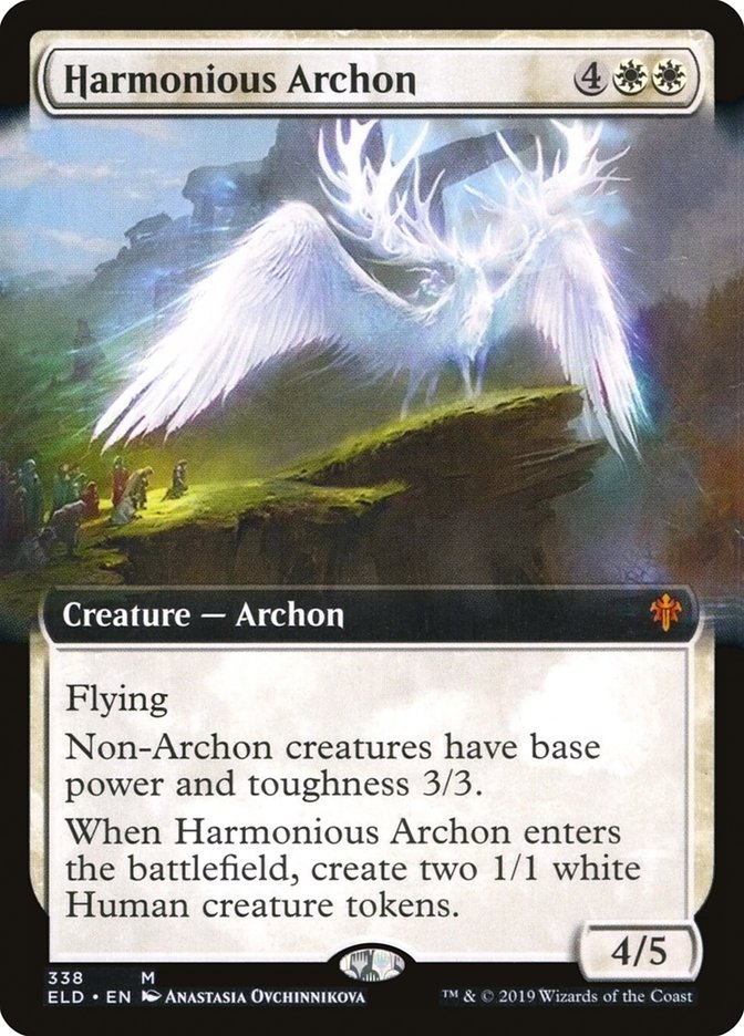 Harmonious Archon (Extended Art) [Throne of Eldraine] | L.A. Mood Comics and Games