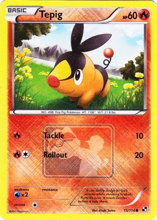 Tepig (15/114) (League Promo) [Black & White: Base Set] | L.A. Mood Comics and Games