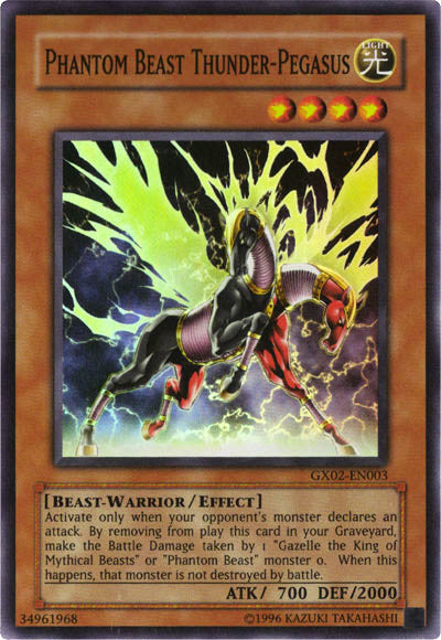 Phantom Beast Thunder-Pegasus [GX02-EN003] Super Rare | L.A. Mood Comics and Games