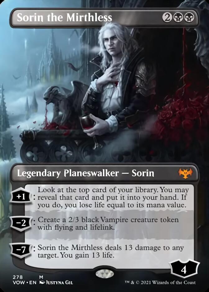 Sorin the Mirthless (Borderless) [Innistrad: Crimson Vow] | L.A. Mood Comics and Games