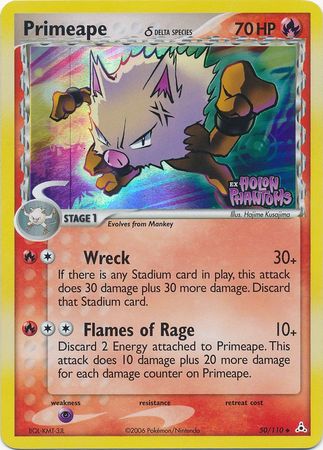 Primeape (50/110) (Delta Species) (Stamped) [EX: Holon Phantoms] | L.A. Mood Comics and Games