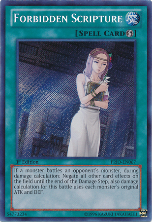 Forbidden Scripture [PRIO-EN067] Secret Rare | L.A. Mood Comics and Games