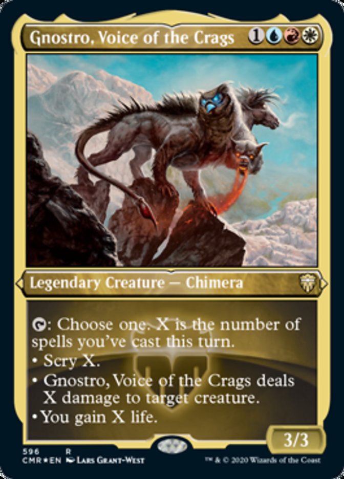Gnostro, Voice of the Crags (Etched) [Commander Legends] | L.A. Mood Comics and Games
