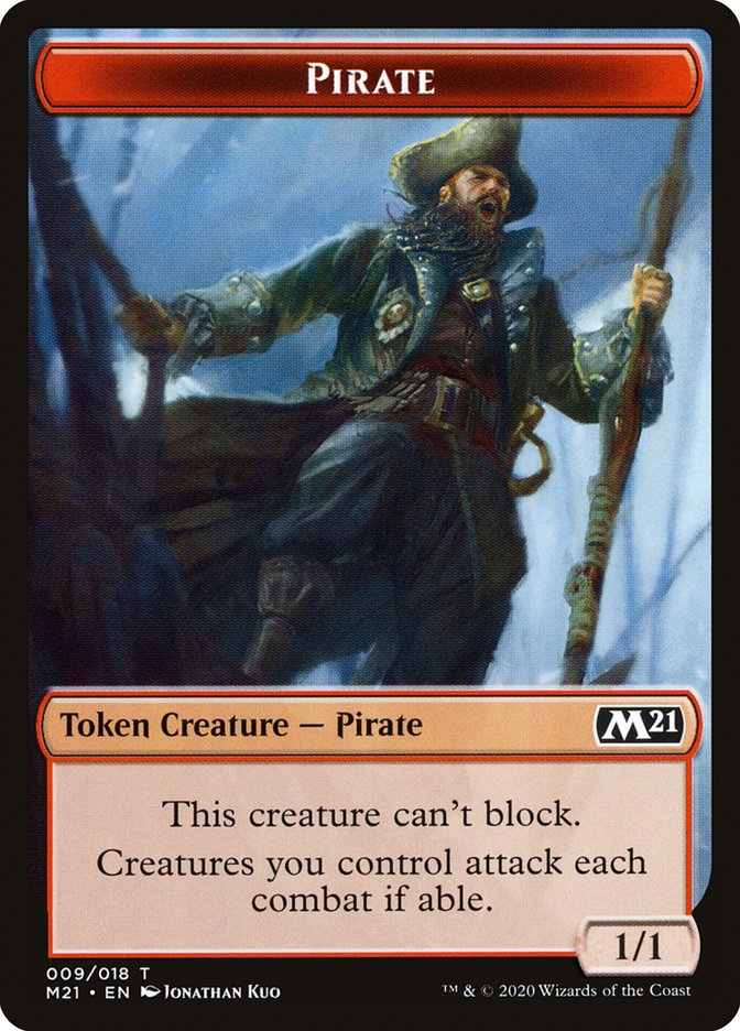 Cat (011) // Pirate Double-Sided Token [Core Set 2021 Tokens] | L.A. Mood Comics and Games