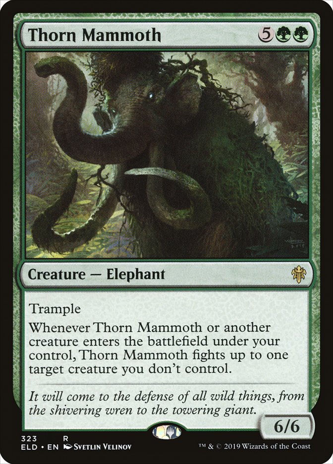 Thorn Mammoth [Throne of Eldraine] | L.A. Mood Comics and Games