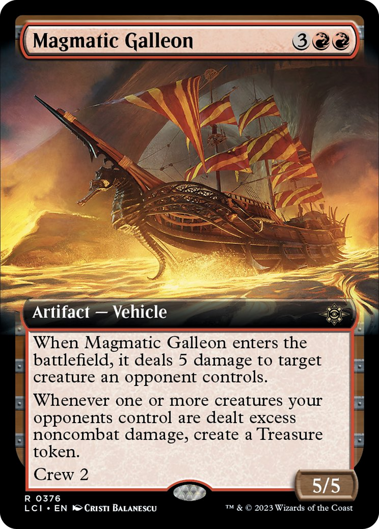 Magmatic Galleon (Extended Art) [The Lost Caverns of Ixalan] | L.A. Mood Comics and Games