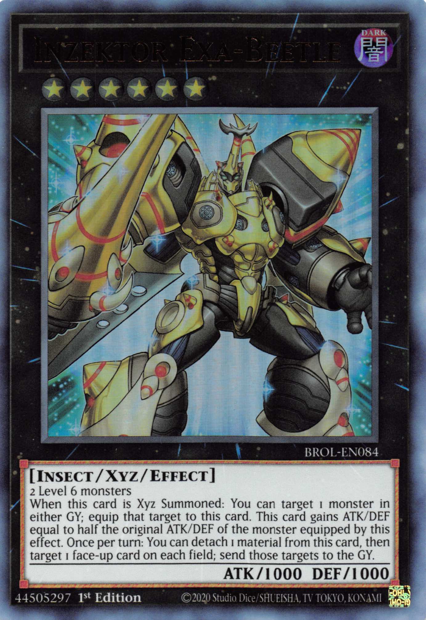 Inzektor Exa-Beetle [BROL-EN084] Ultra Rare | L.A. Mood Comics and Games