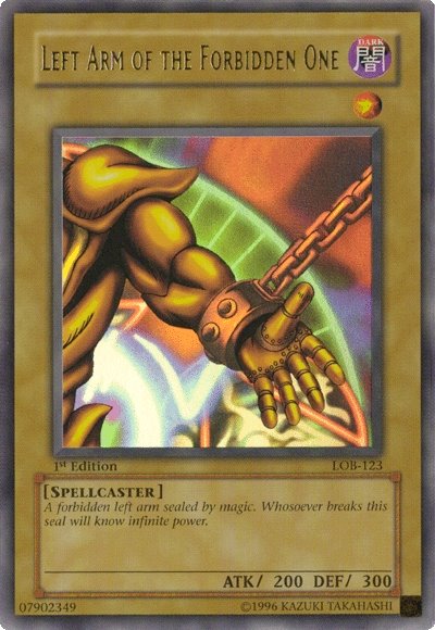 Left Arm of the Forbidden One [LOB-123] Ultra Rare | L.A. Mood Comics and Games