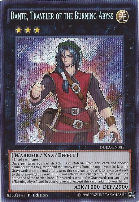 Dante, Traveler of the Burning Abyss [DUEA-EN085] Secret Rare | L.A. Mood Comics and Games