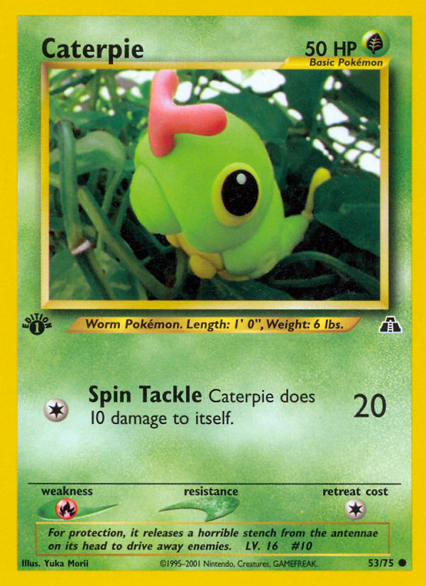 Caterpie (53/75) [Neo Discovery 1st Edition] | L.A. Mood Comics and Games